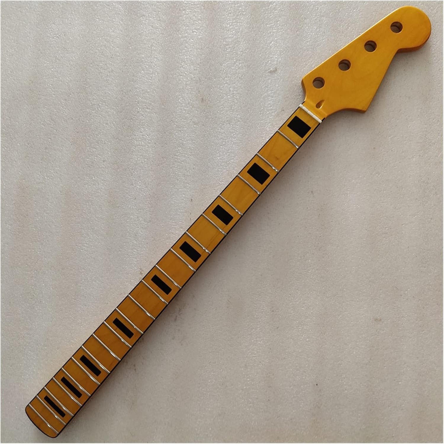 Yellow Maple 20 Frets Bass Guitar Neck Part 4 String Maple Fingerboard 34 Inch Nut 42mm Electric Guitar Neck