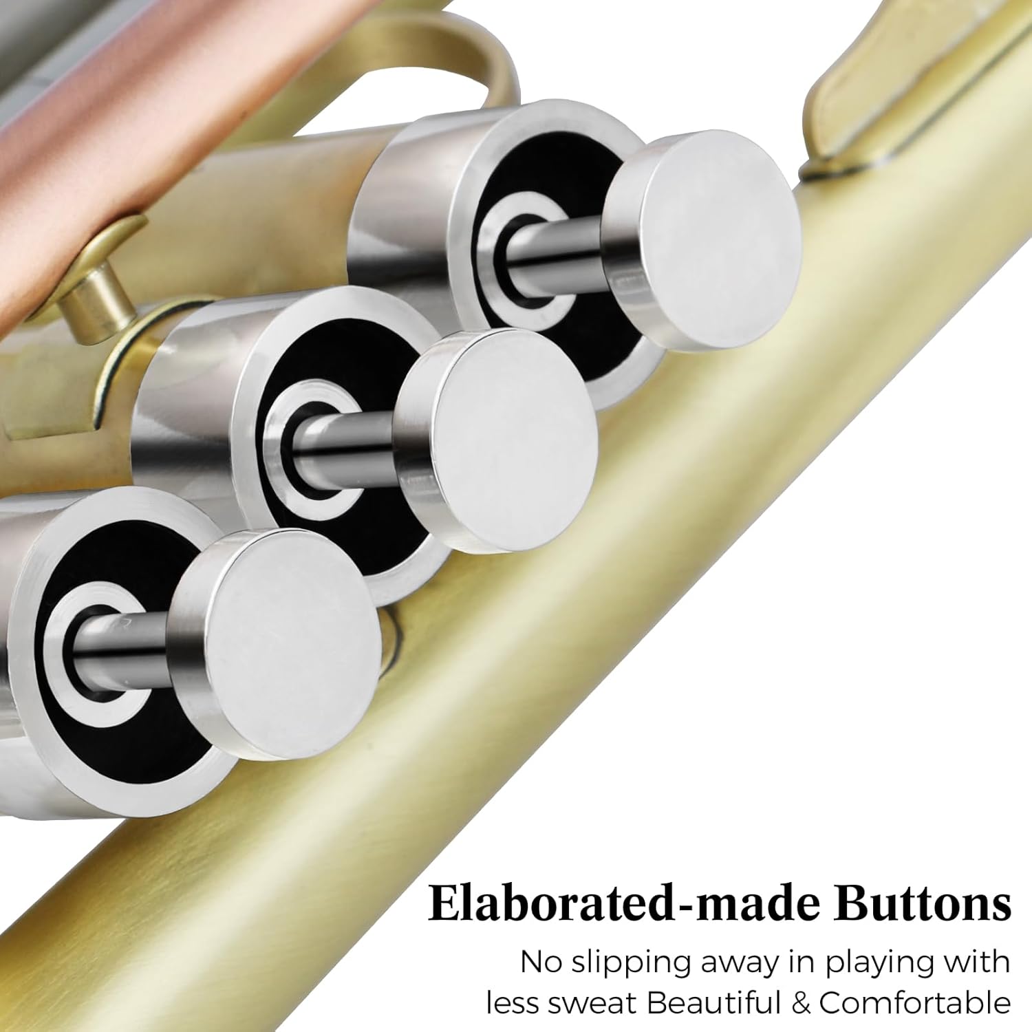 ROWELL Trumpet Standard Bb Trumpet Set Professional Trumpets Brass Trumpets for Beginners with Deluxe Hand Case,Gloves,7C Mouthpiece and Clean Kit (Antique Finished)