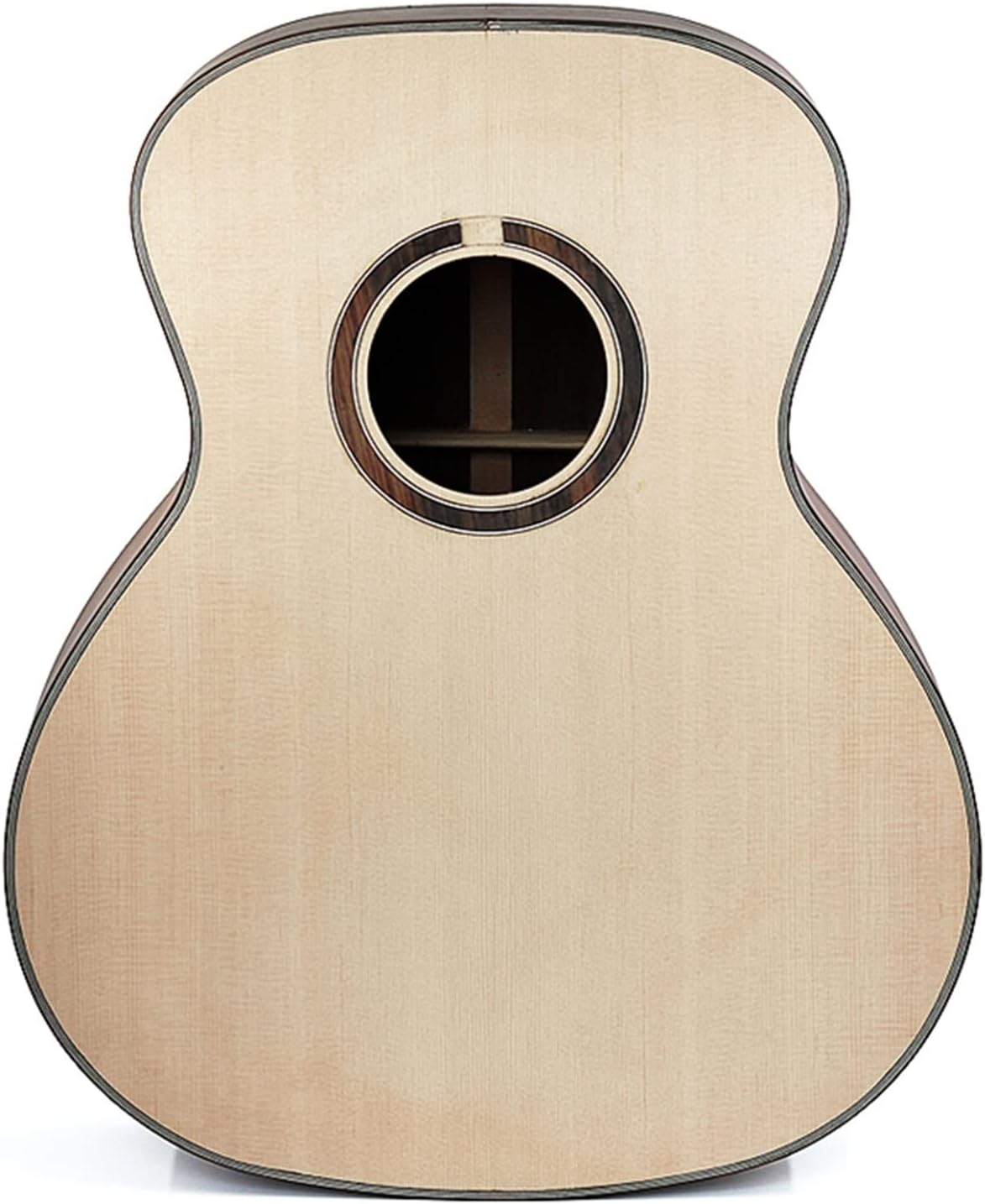 Rosewood Folk Guitar Full Single Finished Barrel Combination Rosewood Back Side Spruce Veneer DIY Guitar Material Unfinished Guitar Body