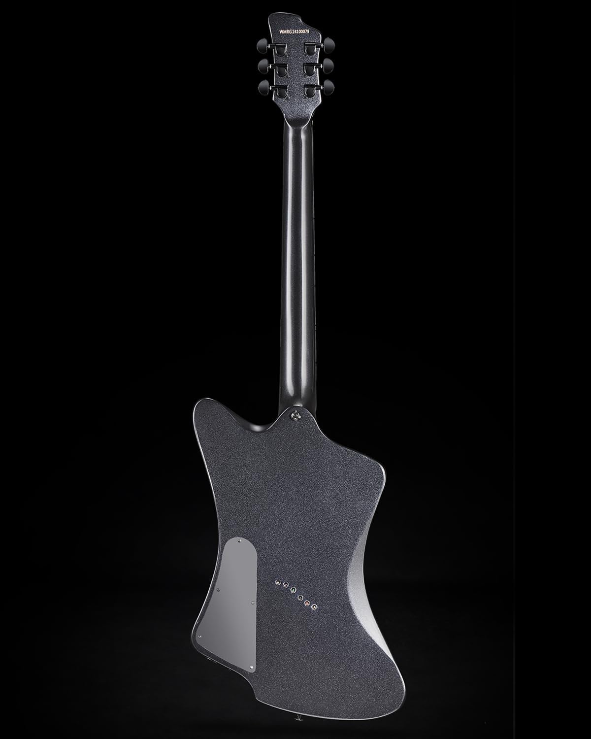 WestCreek Mirage Solid Body Electric Guitar, Mahogany Body, Maple Neck, Ebony Fretboard, Rounded End Frets, Bone Nut, 24 Frets (Black)