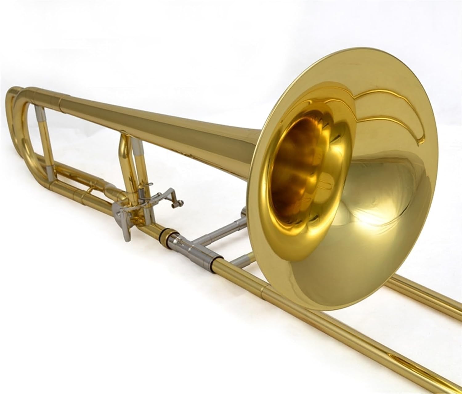 Professionals euphonium Popular Transposed Trombone B/F Flat Lacquer Gold Nickel-plated Brass