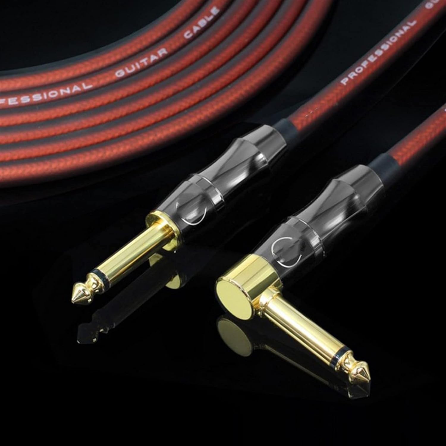 Guitar Cable Electric Guitar Wire Cable Bass Piano Keyboard Drum Noise Reduction Shield Line (Color : A, Size : 15)