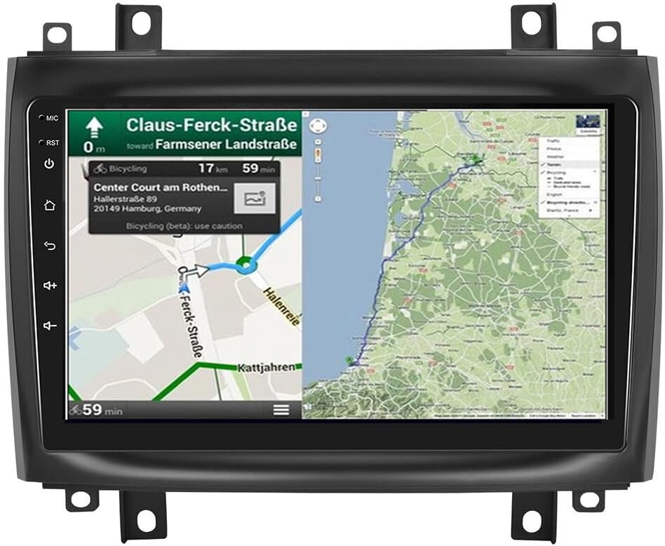 Double Din Car Stereo for 2003-2007 Cadillac CTS 10 Inch HD Touch Screen Android 13 Car Audio Multimedia Receiver with for CarPlay Android Auto GPS Radio Navigation Bluetooth Camera - 2G+32G