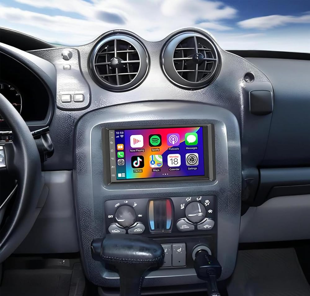 5G WiFi Android 13 Car Stereo for Pontiac Aztek 2001 2002 2003 2004 2005, 7 Inch IPS HD Touch Screen Car Radio Wireless CarPlay Android Auto, GPS FM/SWC Bluetooth 1080P Backup Camera-2+32G