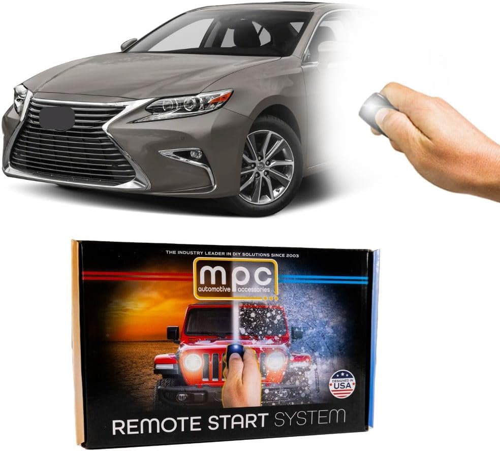 MPC Complete Plug-n-Play Factory Remote Activated Remote Start Kit Compatible with Lexus ES300h 2013-2018 Hybrid Push-to-Start ONLY - Firmware Preloaded