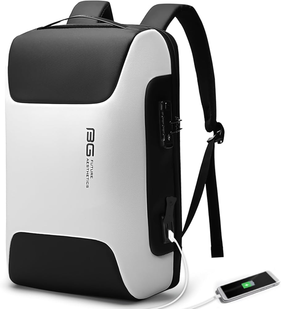 BANGE Business Laptop Backpack Fits 15.6 Inch Notebook, Anti Theft Work Backpack with USB Charging Port for Office Work Airplane Business Travel…