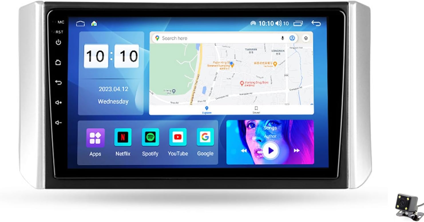 Car-Play & Android Auto Car Stereo Receiver, Android 12 Ultra-Thin Car Radio, Compatible with Mitsubishi Xpander 2017-2020, Bluetooth 5.0/5 Sets of UI, 9'' Touchscreen FM RDS SWC Camera