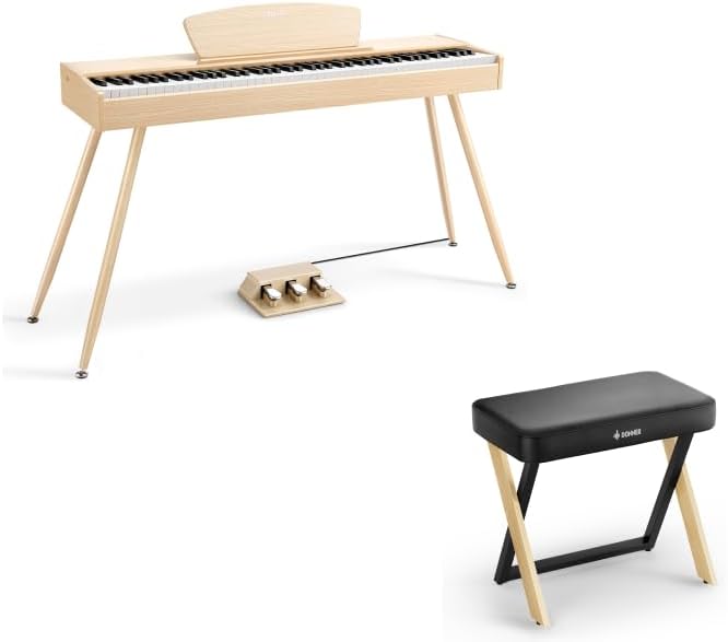 Donner DDP-80 Digital Piano+Donner Piano Bench DKB-300