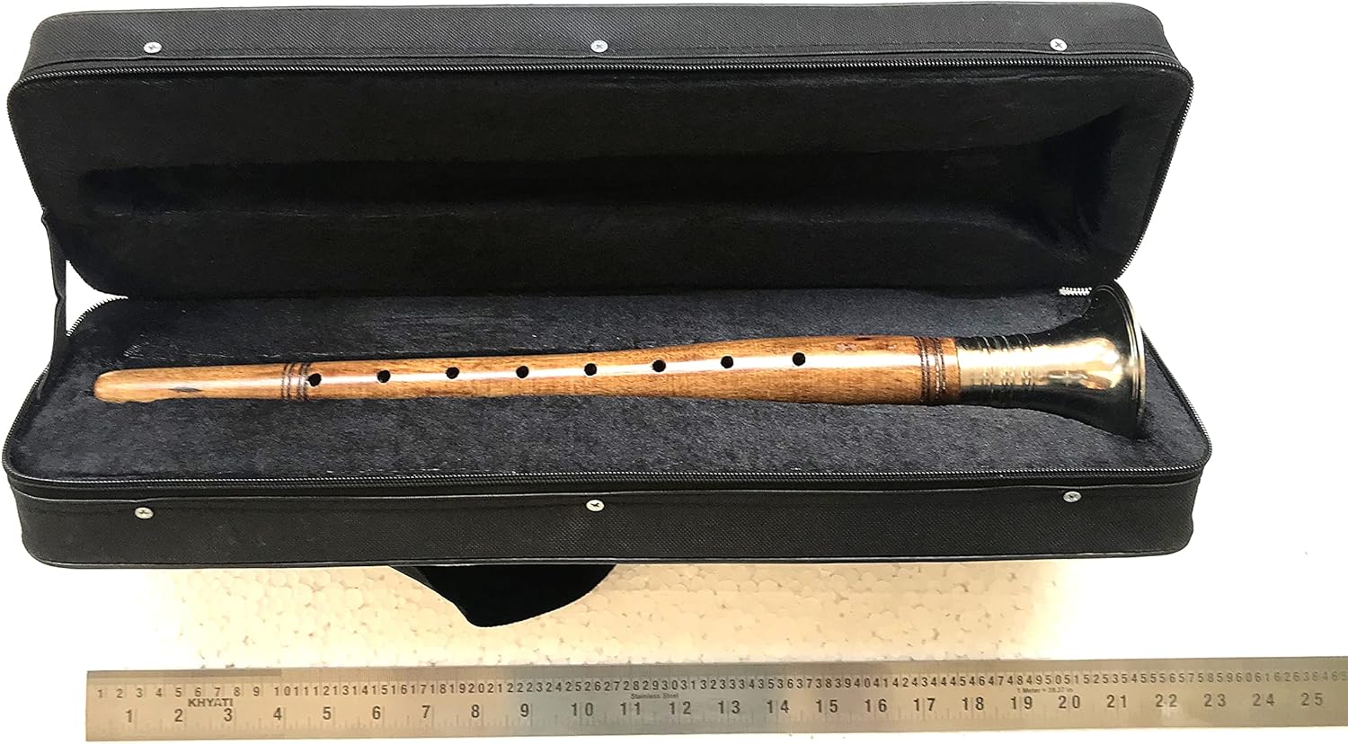 Shehnai 18 inch With Case Woodwind Musical Instrument Banarasi Handmade
