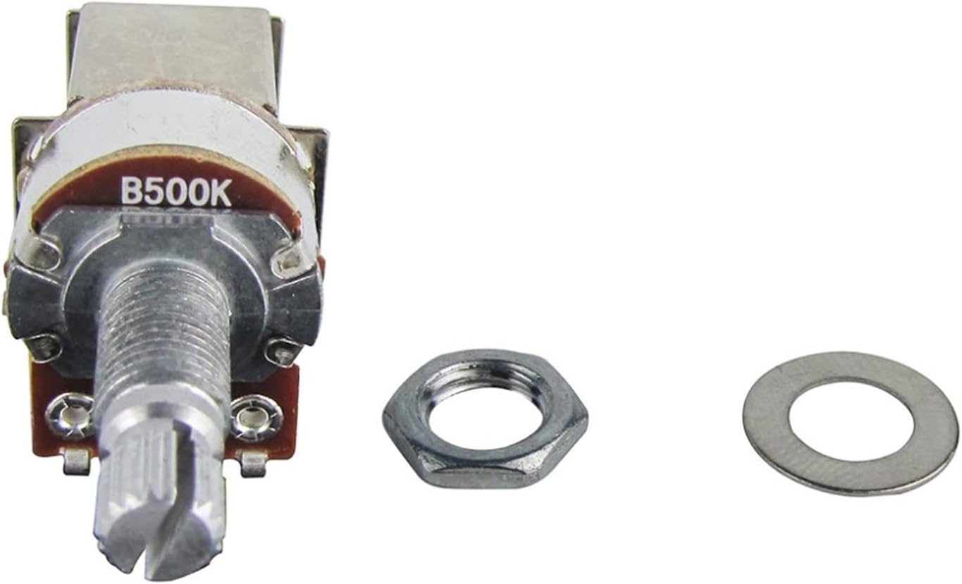 KESHUO 20pcs Push Pull Potentiometers B500K Linear Taper Long Split Shaft for Electric Bass Guitar Guitar Kit Accessories