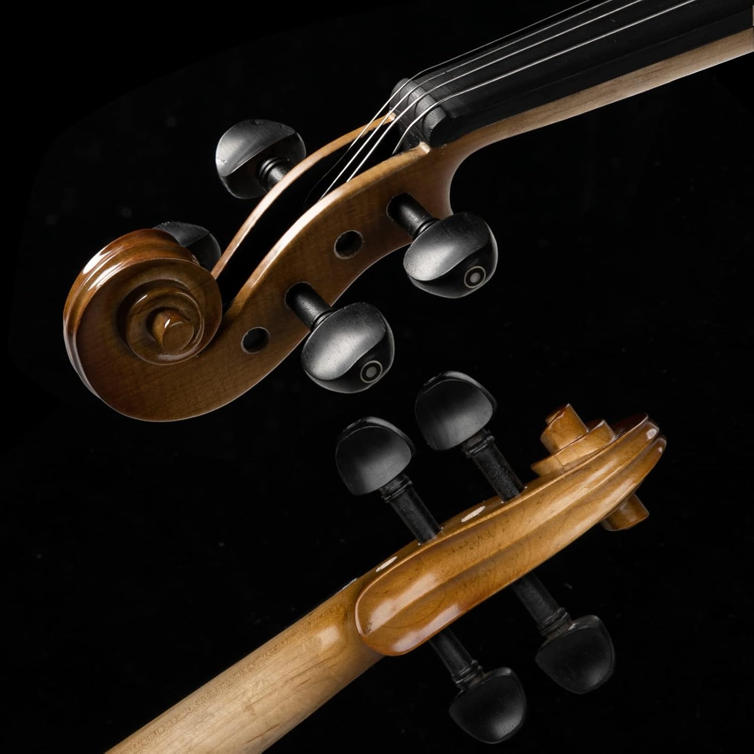 GLARRY Violin 4/4 Full Set for Kids - Solidwood Fiddle with Tuner Bow Case Shoulder Rest, Including Acoustic Violin Strings for Beginners Adults (Matte Yellow)