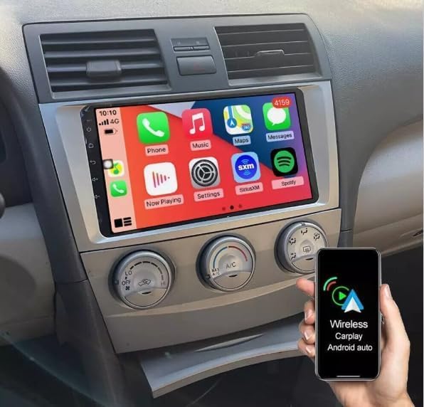 Car Stereo for2003-2009 Toyota 4Runner with Wireless Carplay and Android Auto - 7 Inch Touch Screen Android Car Radio - DSP/WiFi/GPS/SWC/Bluetooth/FM/RDS + AHD Backup Camera