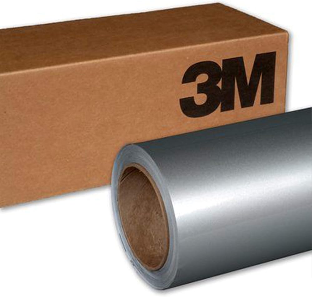 3M 1080 G120 GLOSS WHITE ALUMINUM 5ft x 10ft (50 Sq/ft) Car Wrap Vinyl Film