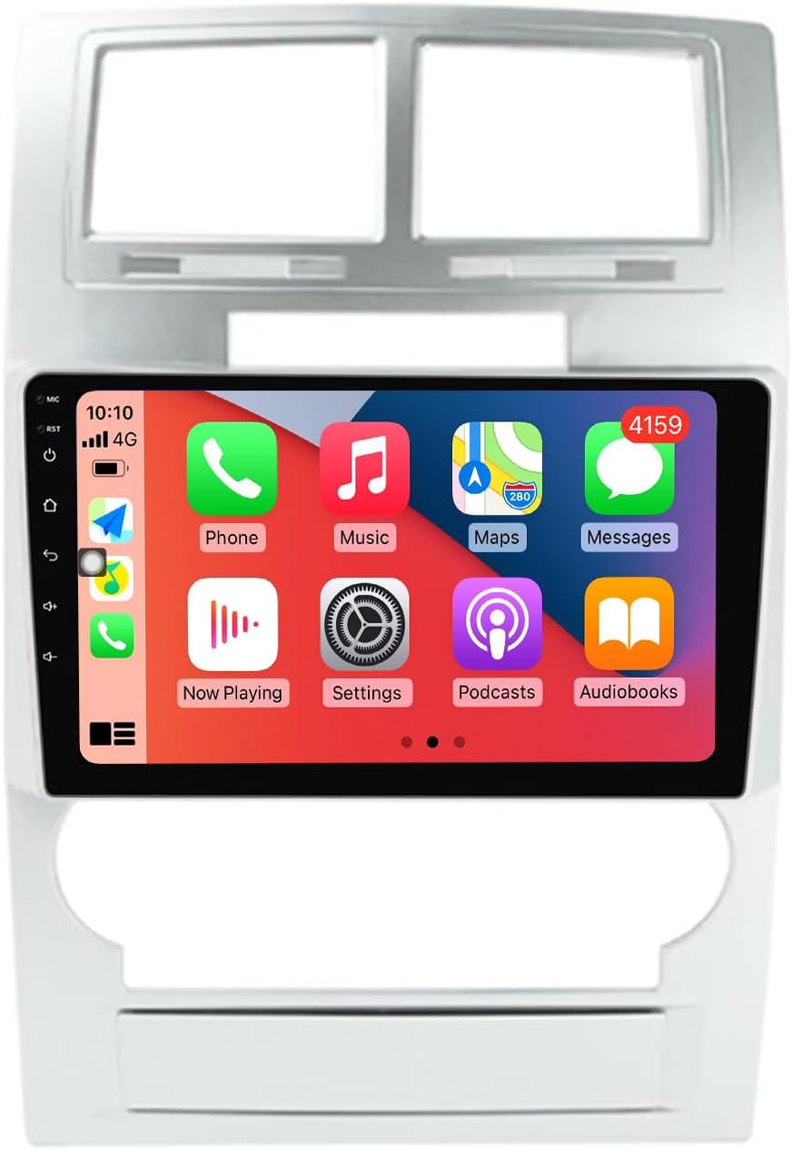 MekedeTech Android Car Stereo for Dodge Charger Magnum 2008 2009 2010 Head Unit,1280 * 720 Resolution Touch Screen Upgrade with 4G LTE Wireless CarPlay/Android Auto,8 core 2+32G