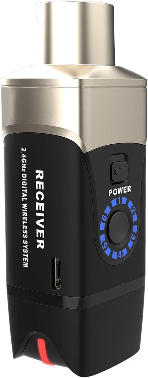 Xvive U3 Wireless Microphone System 2.4GHz Wireless XLR Receiver for Dynamic Microphone, Audio Mixer, PA System (U3 RX Only)