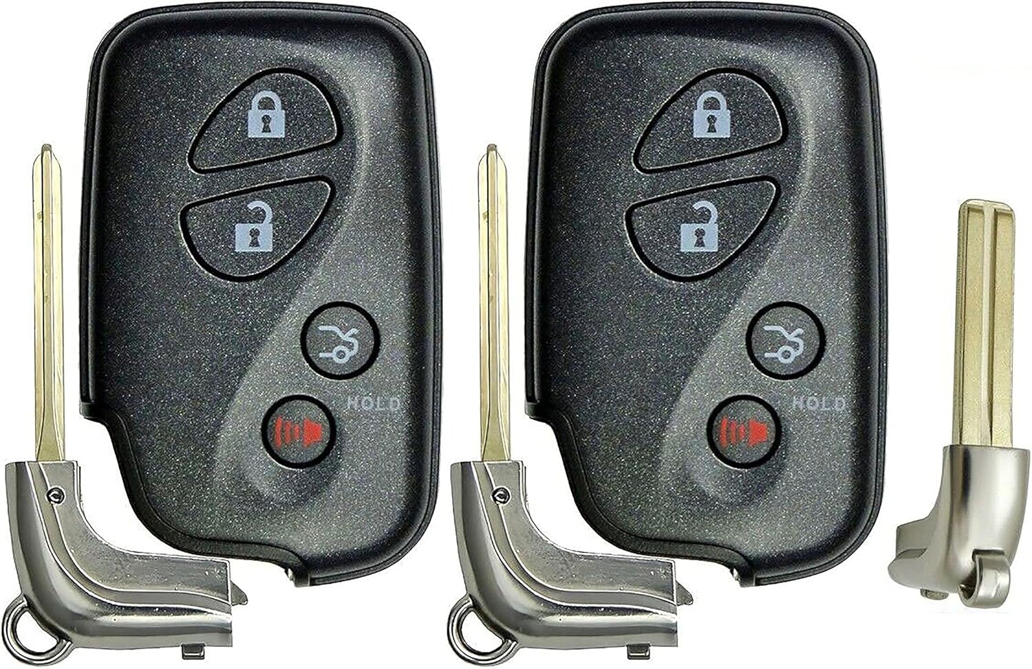 2X New Replacement Proximity Key Fob Remote Compatible with & Fit for Lexus (Read Description) - MPN HYQ14ACX-NN-01