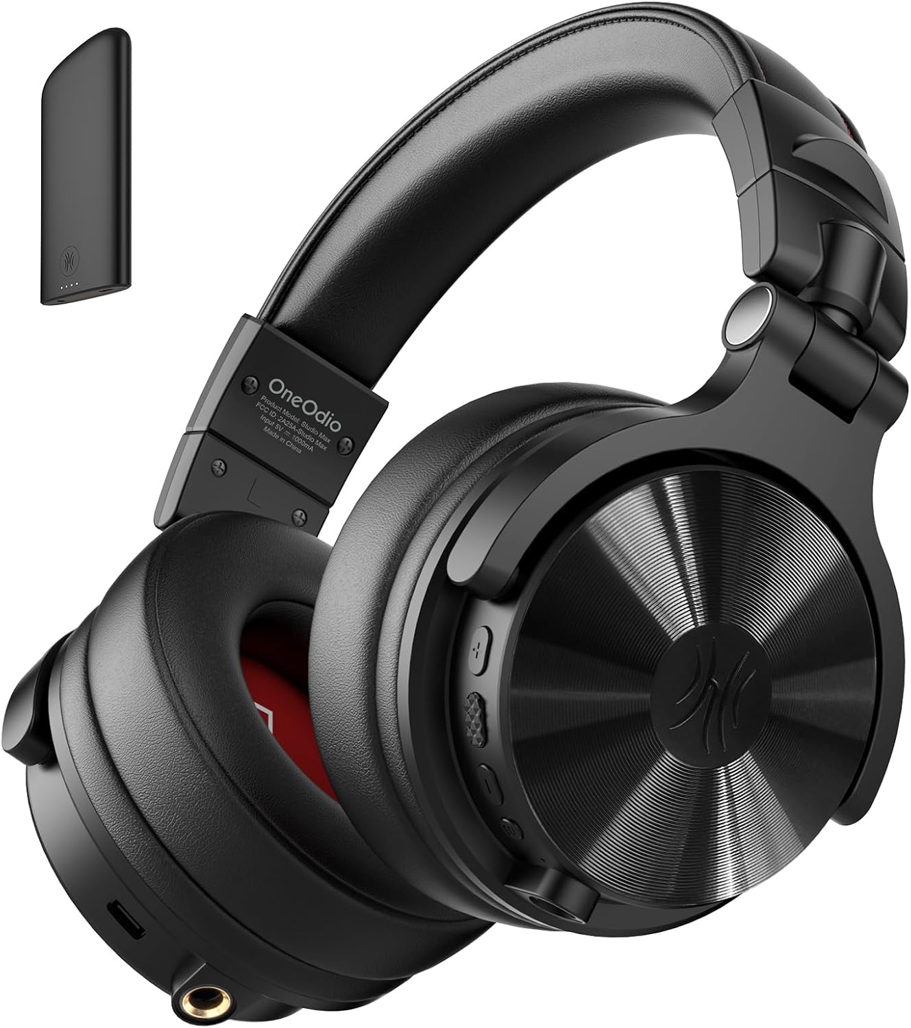 OneOdio Studio Max 1-20MS Low-Latency Wireless DJ Headphones, 120H Playtime, Lossless Hi-Res/LDAC Audio, Dual-Mic ENC, Dongle/Bluetooth/Wired Connection for Studio Guitar and Gaming PC Computer
