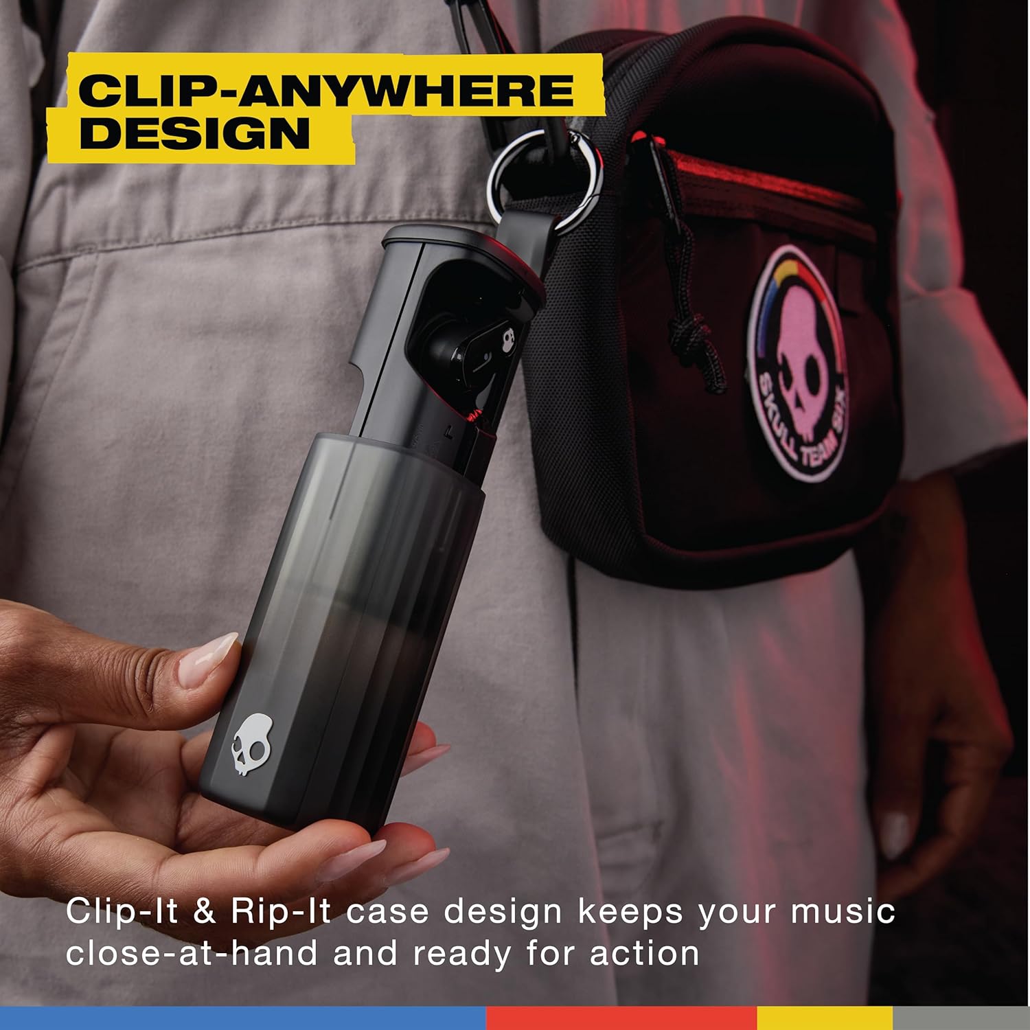 Skullcandy Method 360 ANC Wireless Earbuds, Sound by Bose, Bluetooth Headphones, Premium Noise Cancelling, Up to 40 Hrs Battery, Sweat and Water Resistant, Microphone for iPhone Android - True Black