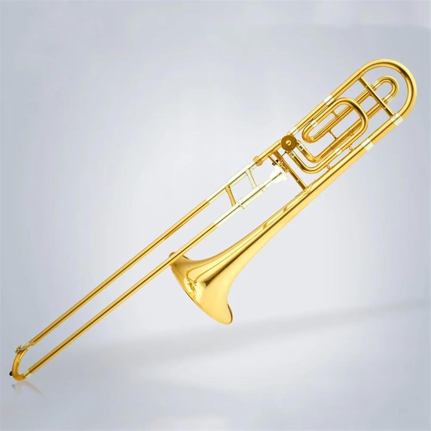 Professionals euphonium High Grade Tuning Slide Tone Bb/F Tenor Trombone Gold Lacquer