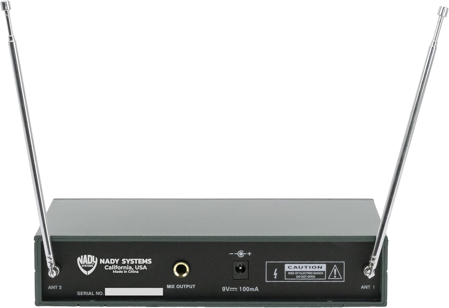 Nady DKW-Duo-HT Channel (B/D) VHF Dual Wireless Handheld Microphone System – Includes 2 Microphones, AC Adapter and Audio Cable