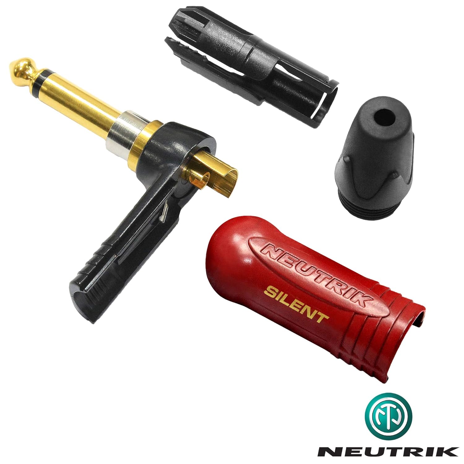 WORLDS BEST CABLES 40 Foot - Gotham GAC-1 Ultra Pro - Premium Low-Cap (21 pf/F) Guitar Bass Instrument Cable w/Neutrik Gold Straight to Angled (Silent Plug) ¼ inch (6.35mm) TS Plugs - Custom Made