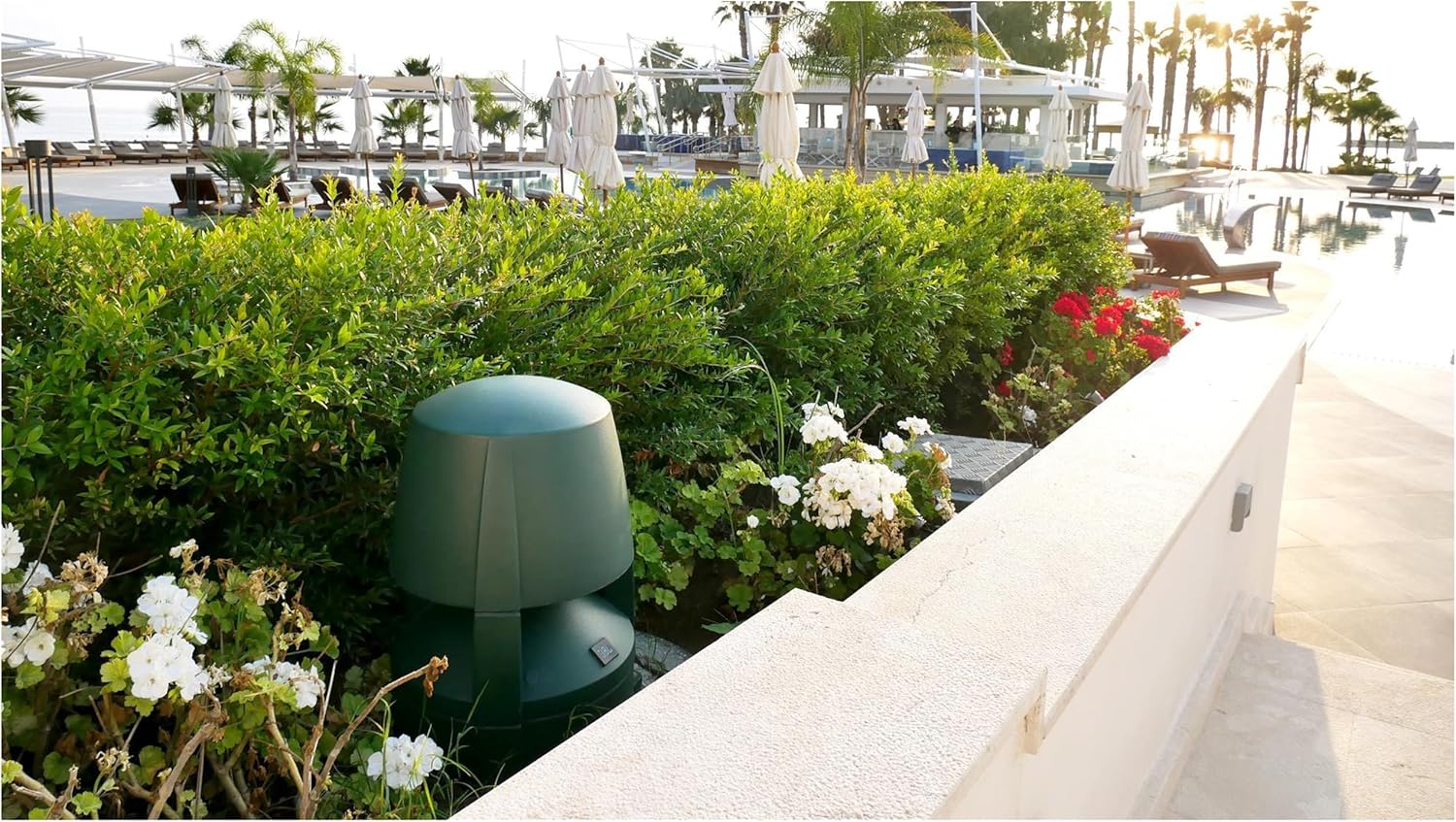 JBL Professional Control 85M Wired Two-Way Coaxial Mushroom Style Outdoor, Landscape, Waterproof Speaker, 5.25-Inch, 360 Degree Sound. Sold Individually. Green