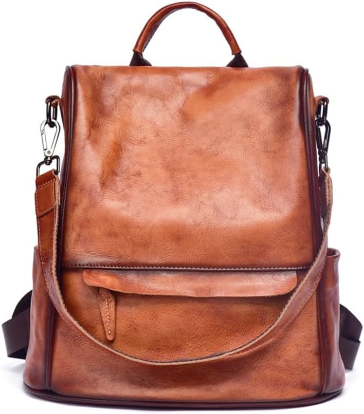 Retro Shoulder Bag Anti-theft Backpack Large Capacity Leisure Men And Women Applicable