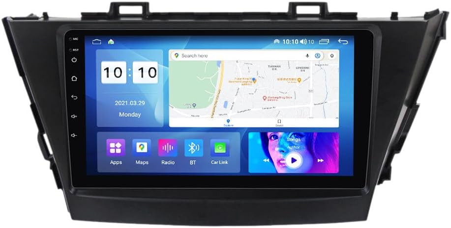 Android Car Stereo for Toyota Prius Plus V Alpha 2012-2017 RHD,9 inch IPS Touchscreen with Upgrade Wireless CarPlay & Android Auto,WiFi/GPS,Support SWC and Subwoofer,4-Core 2G+32G