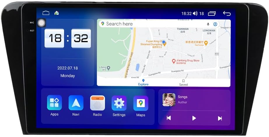 Car Stereo Radio for Skoda Octavia 13-18…