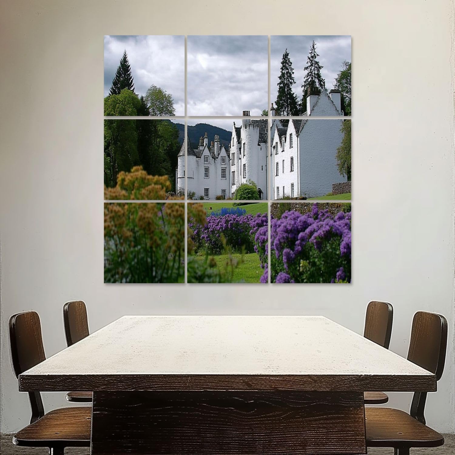 Art Acoustic Panels Self Adhesive blair castle scotland landscape pictures royalty photos 9 Packs Decorative Soundproof Wall Panels Large Sound Absorbing Panels for Home Office 60