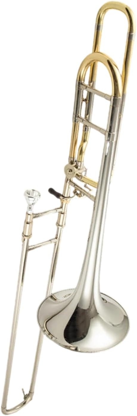 Adult Trombone Instrument Trombone B Flat To F Key Instrument Beginner Professional White Copper Material(3)