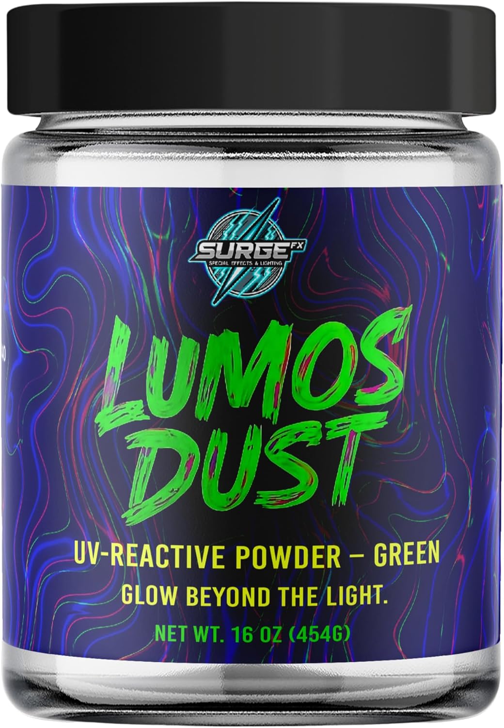 UV Reactive Foam Glowing Powder - Safe, Long-Lasting Glow for Parties & Events - Non-Toxic, Easy to Use - Ideal for Foam Parties, Birthdays, Raves (Large Jar, Up to 400 Gallons)