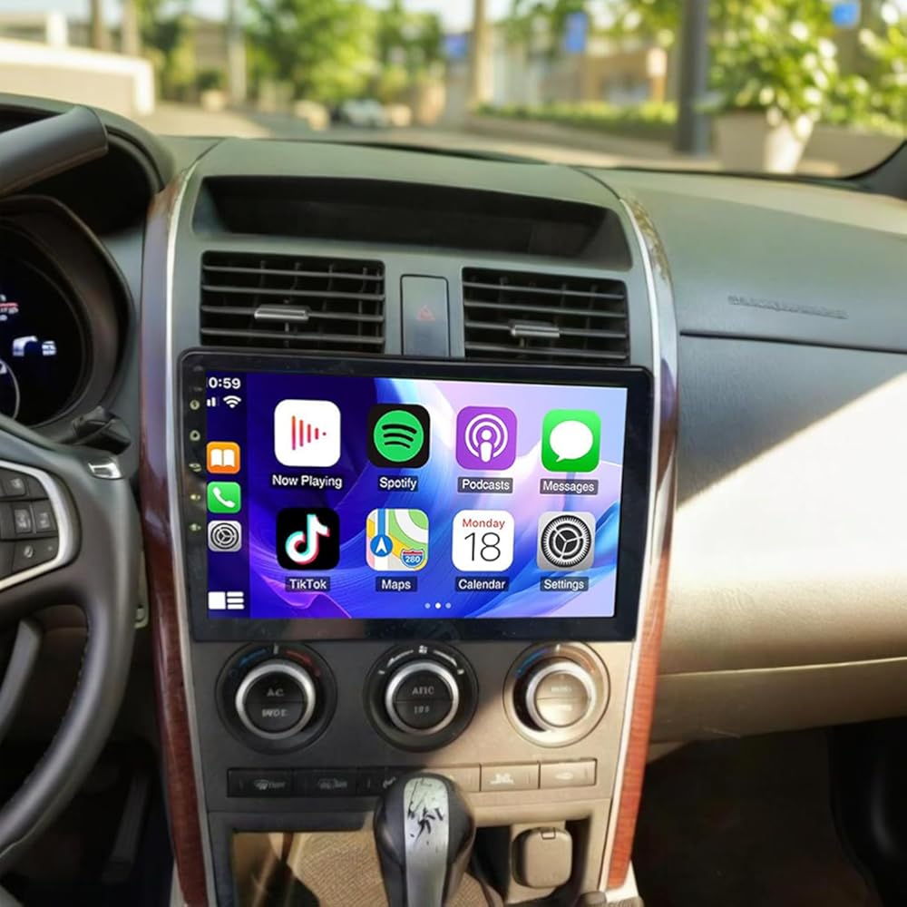 Android 13 Double Din Car Stereo Upgrade Radio for Mazda CX-9 2007-2015, 10.1