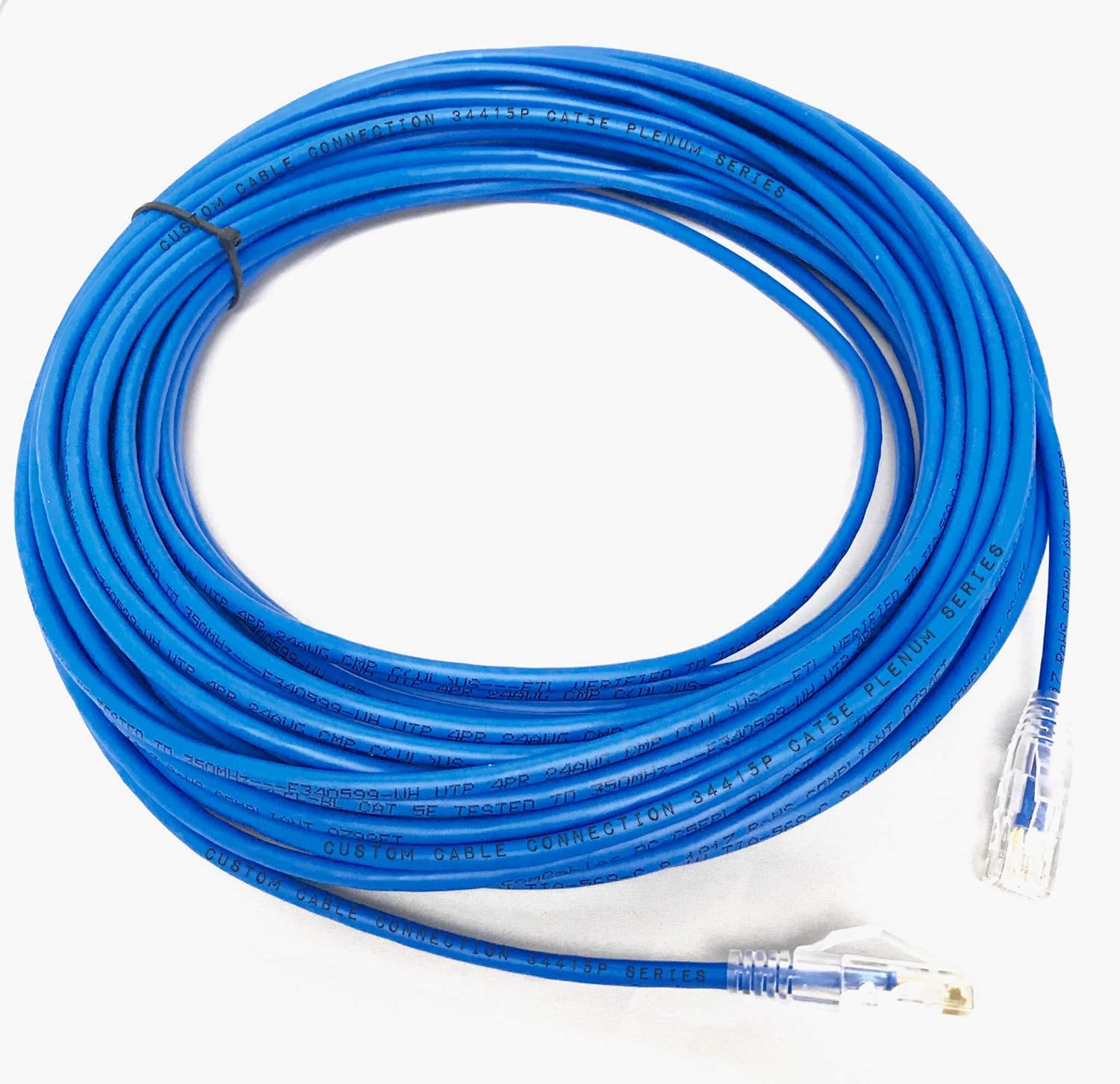 300ft Blue Cat5e Plenum Rated Patch Cable