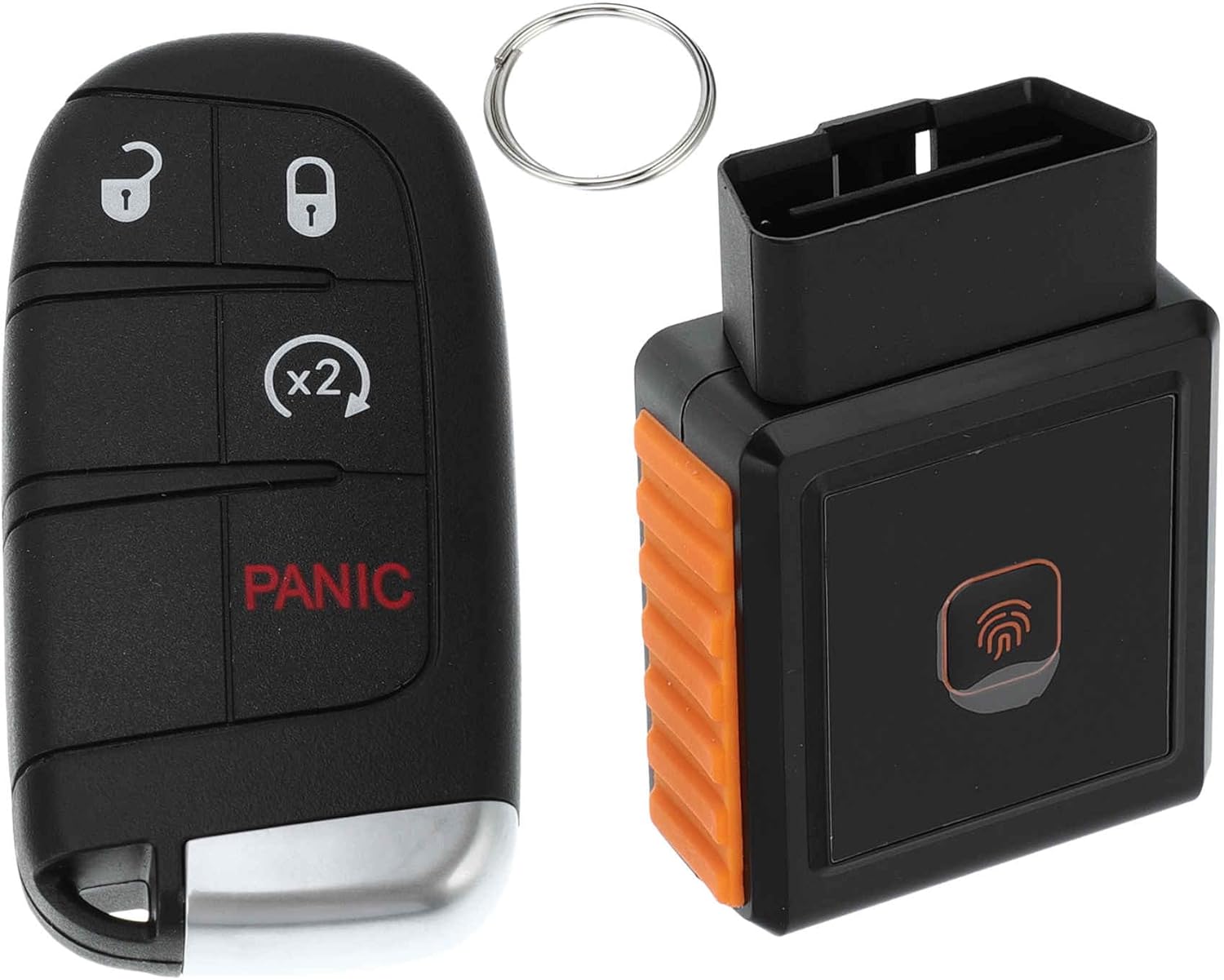 ACROPIX M3N-40821302 Keyless Entry Remote Key Fob for Dodge Journey 2011-2017 433Mhz Replacement Car Control Key Kit DIY Tool 4 Button Black