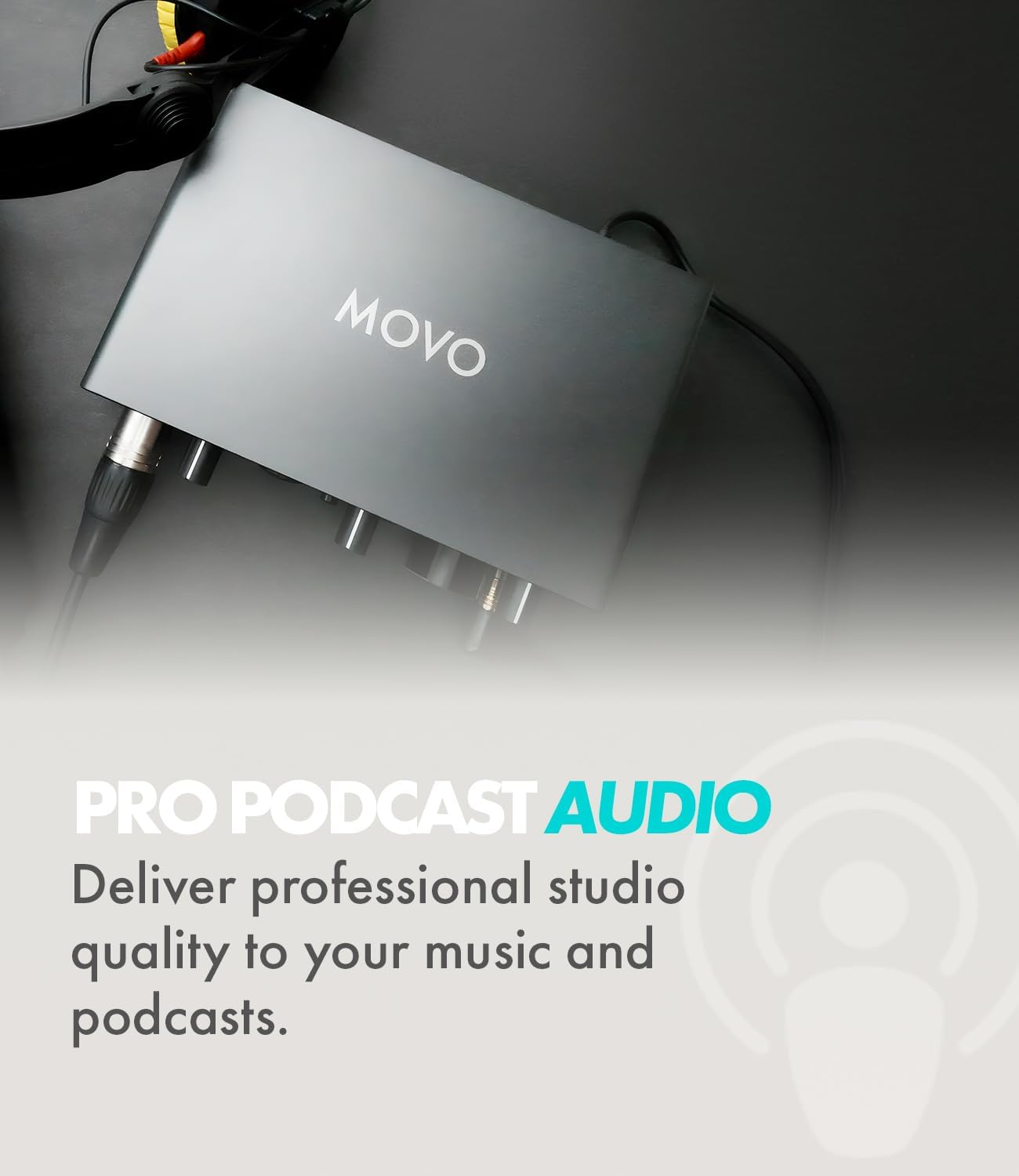 Movo Podcast Equipment Bundle for 2 with USB Audio Interface and 2 CastMic Dynamic Podcast Microphone Bundle with Mic Stands for Podcasting, Streaming, and Musicians - Podcast Kit for Computers