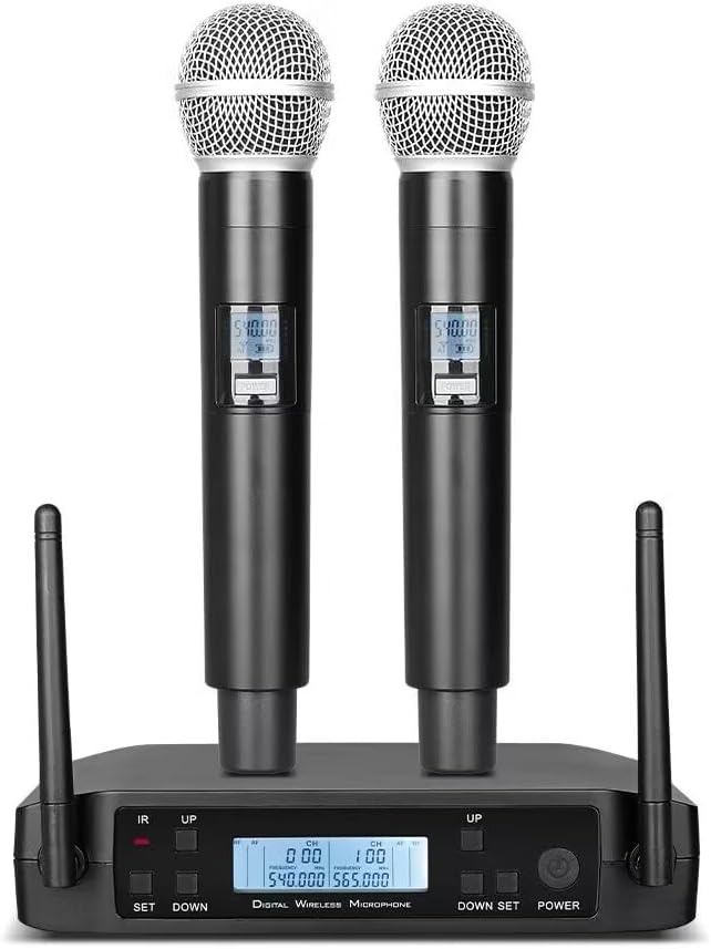 T2 Dual Wireless Microphone System – Ideal for Karaoke, Parties, Meetings, Weddings, and Church Events