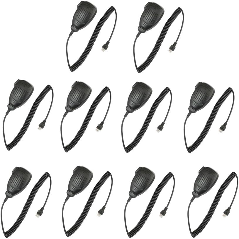10 Pack KMC-35 KMC-65 KMC-65M Standard Dynamic Mobile Radio Microphone (RJ45) Speaker Mic for NX700 NX800 TK8180 TK7180 TK7360 TK8160 Transceiver