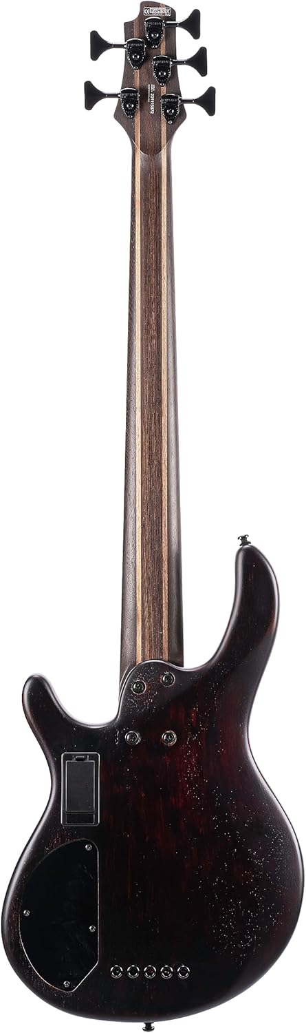 Cort, 5-String Bass Guitar, Right, Open Pore Burgundy Red, Full (B5ELEMENTOPBR)