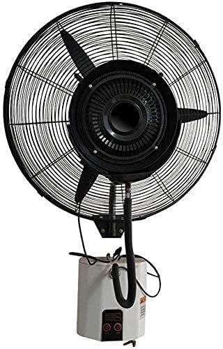 Wall Fan Cooling Wall Mount Fan, with Humidifying Mist Action 3 Speed Settings, 15L, Adjustable Tilt, for Industrial Home Office Restaurant Dormitory