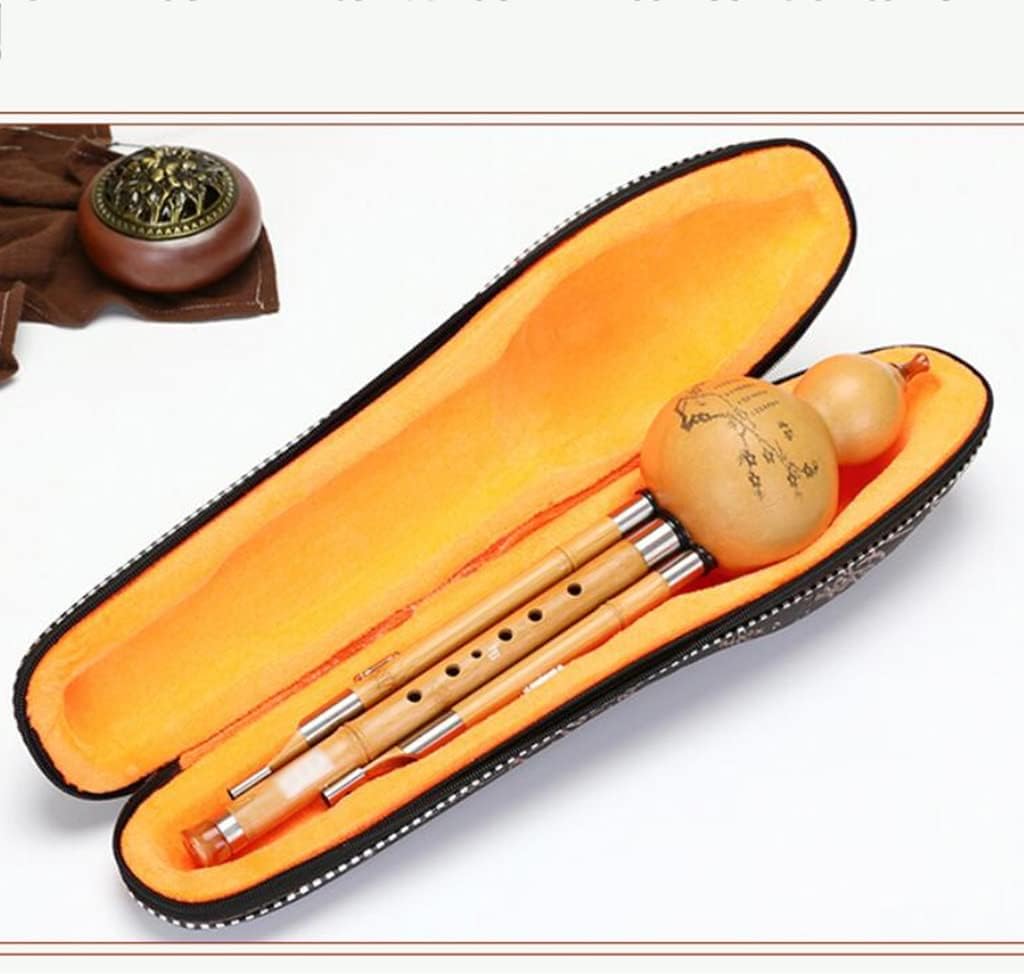 Musical Instruments Playing The Cucurbit Flute On Stage Traditional Instrument Hulusi Ethnic Instruments Gift For Beginner Music Lovers Easy To Carry Out (Color : WoodA, Size : B flat)