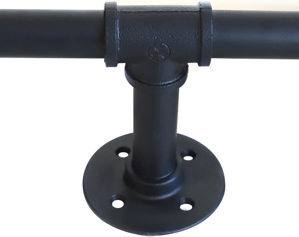 6-Tier Floating Shelves for Wall,Industrial Floating Shelves,Wall Mount Iron Pipe Shelves for Living Room, Bedroom,Bathroom,Office