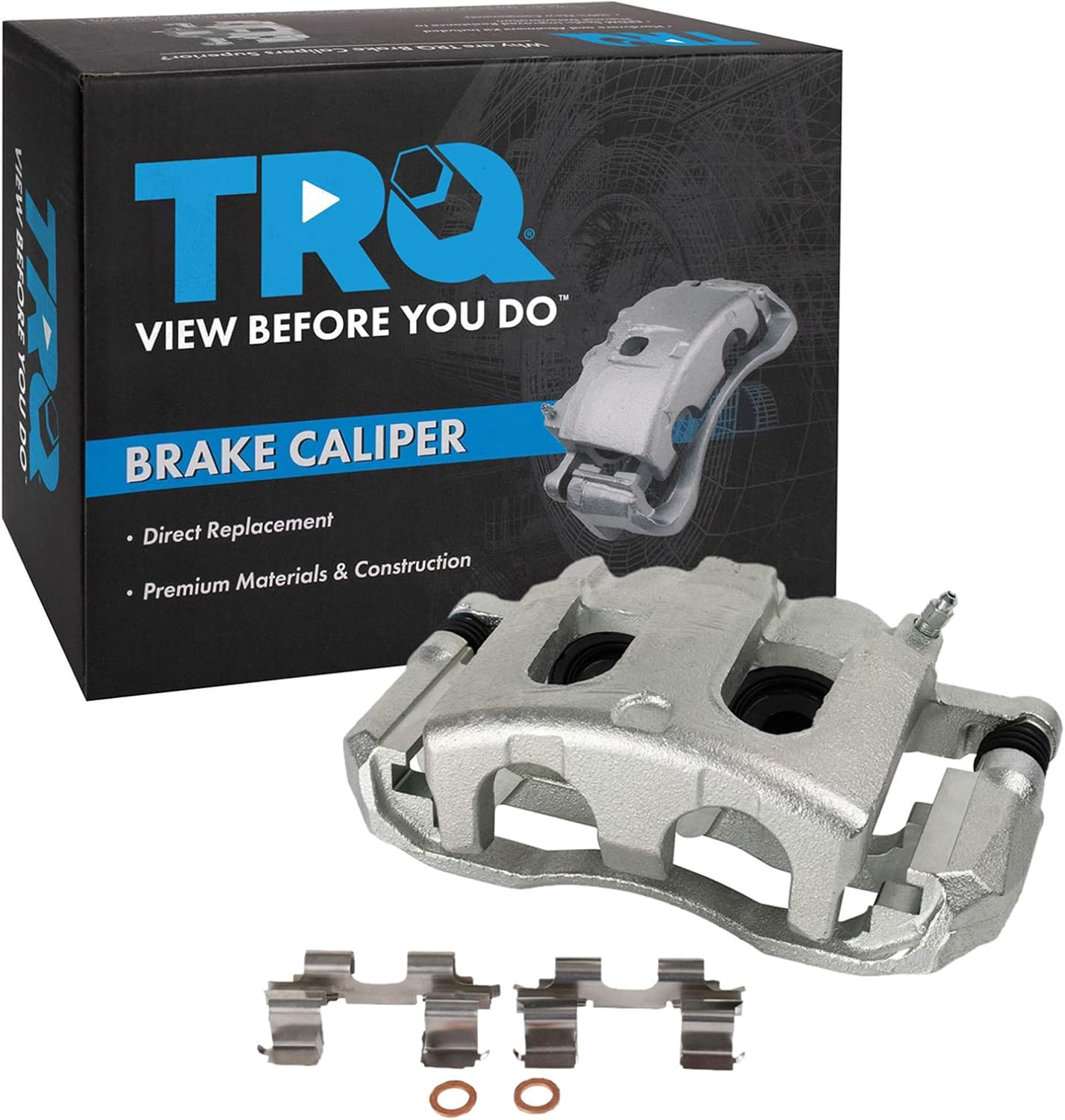 TRQ Front Left Brake Caliper w/Bracket Drivers Side Compatible with 2006-2010 Ford Explorer 2007-2010 Explorer Sport Trac Mercury Mountaineer