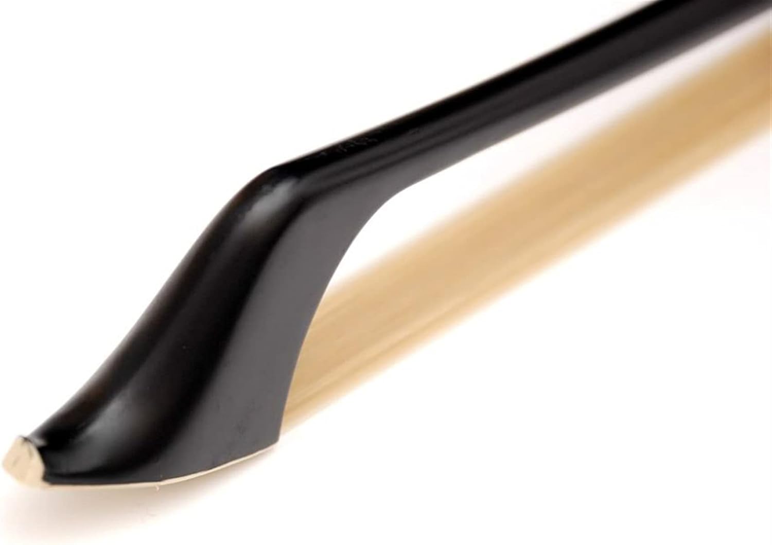 TSTS Silver Mounted Double Bass Carbon Fiber Bow for Black Color Full Size Violin Bow