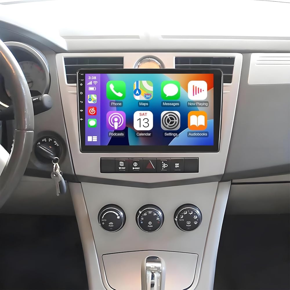 PHEZEN 10.1 inch Touchscreen Car Stereo Fit for Chrysler Sebring 2007-2010, Android 15 Double Din Car Radio with Carplay & Android Auto in-Dash Navigation BT Mirror Link WiFi Backup Camera 2+64G