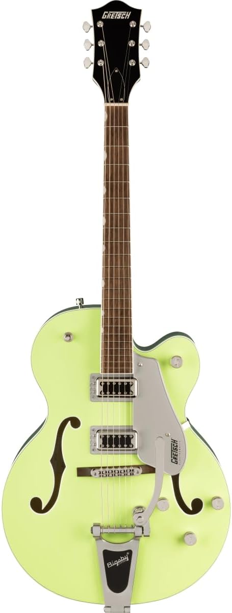 Gretsch G5420T Electromatic Classic Hollow Body Single-Cut 6-String Right-Handed Electric Guitar with Bigsby B60 Vibrato Tailpiece and Laurel Fingerboard (TwoTone Anniversary Green)