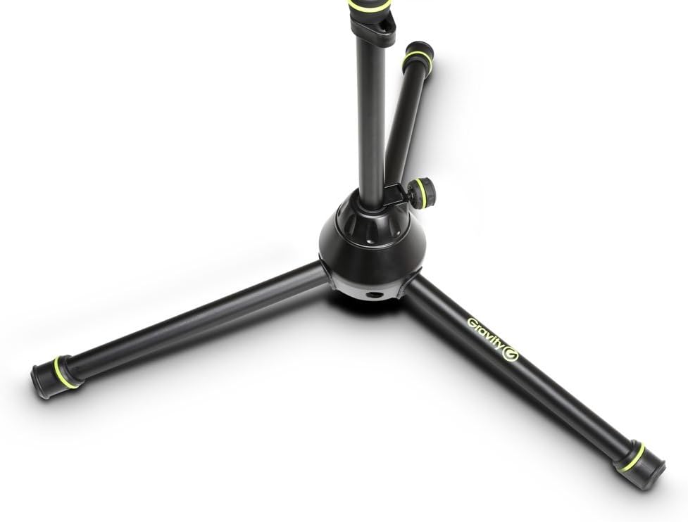 Gravity GMS4322B MS 4322 B Microphone Stand with Folding Tripod Base & 2-Point Adjustment Telescoping Boom