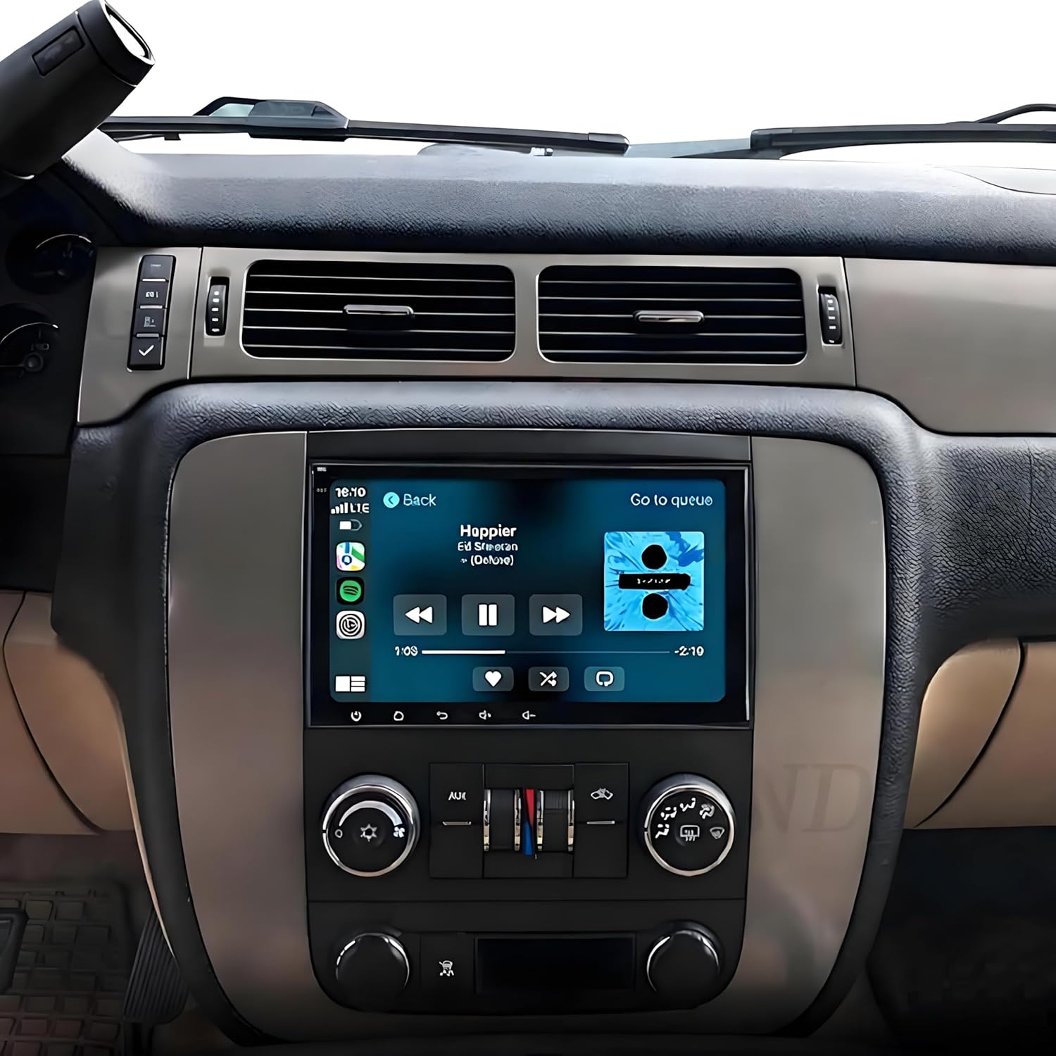 4+64G 8in Car Stereo for Chevrolet Avalanche 2007-2013 w/GPS Navigation with Carplay w/Android Auto Double Din Touchscreen Car Radio Receiver Backup Camera