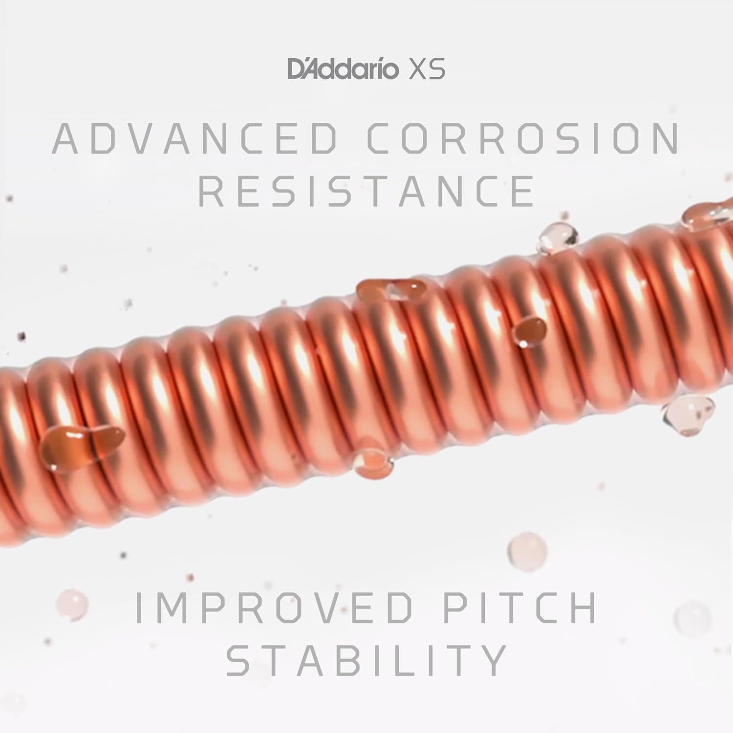 D'Addario Acoustic Guitar Strings, XS Phosphor Bronze Coated, XSAPB1253-B25, Light Gauge 12-53, 6-String Set, Pack of 25