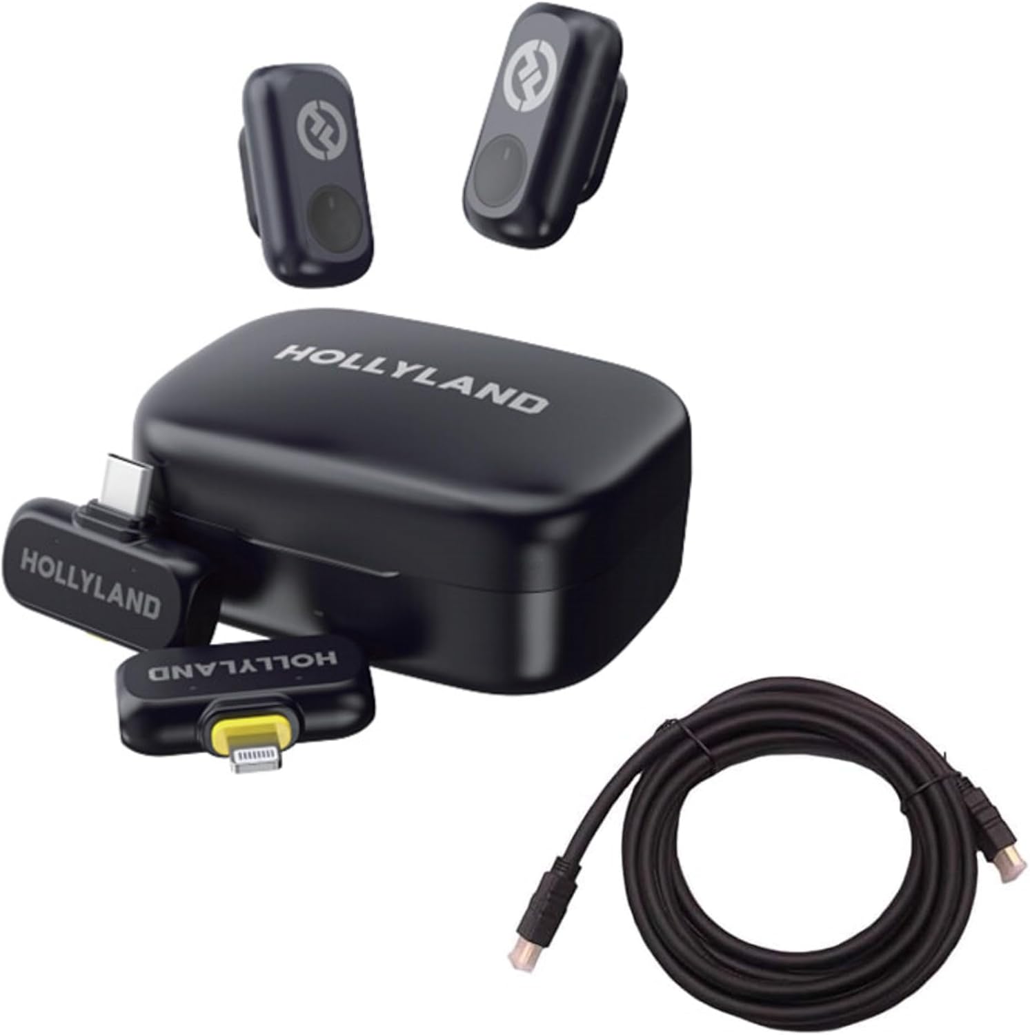 Hollyland Lark A1 Combo with HS-101 24K Golded Plated HDMI Cable